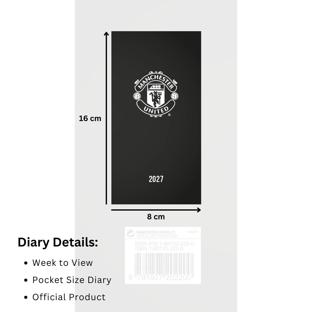 Manchester United FC Slim Diary 2027