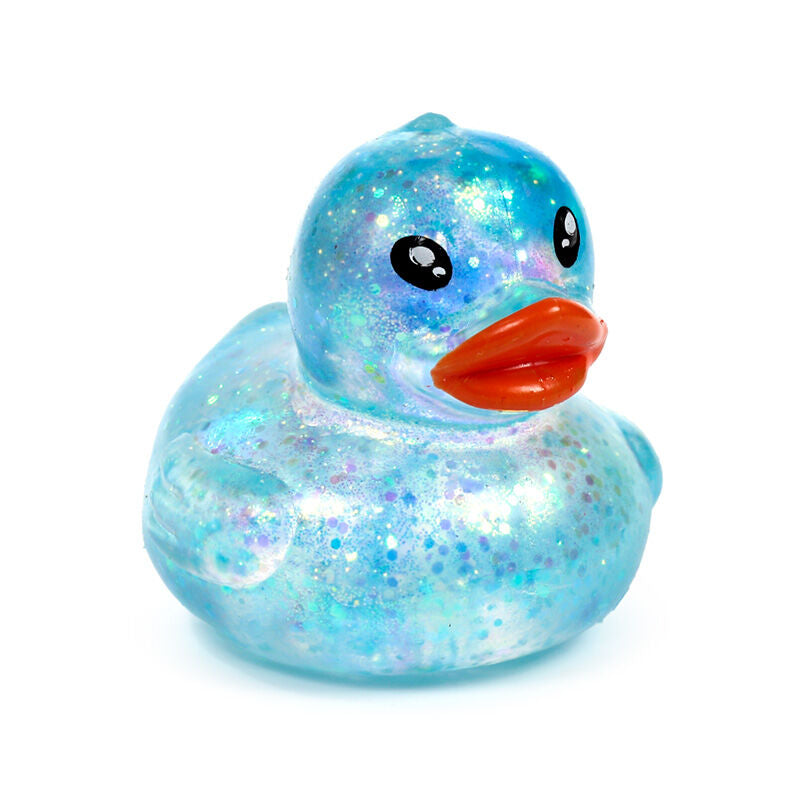 Stretchy Squeezy Fidget Toy - Glitter Duck