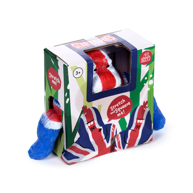 Stretchy Stress Fidget Toy - Union Jack Gorilla 9.5cm