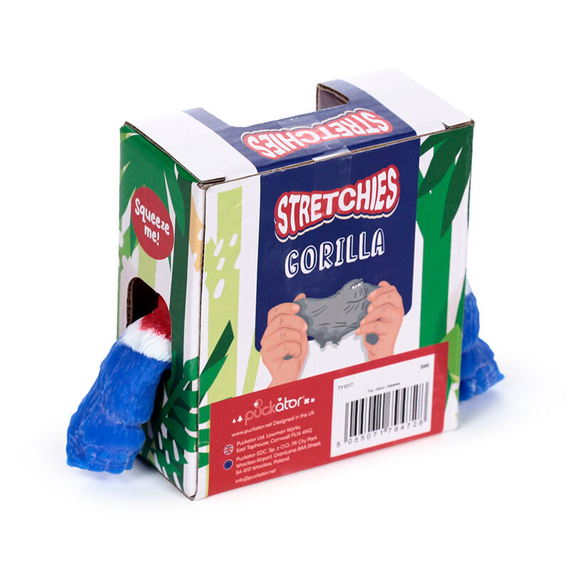 Stretchy Stress Fidget Toy - Union Jack Gorilla 9.5cm