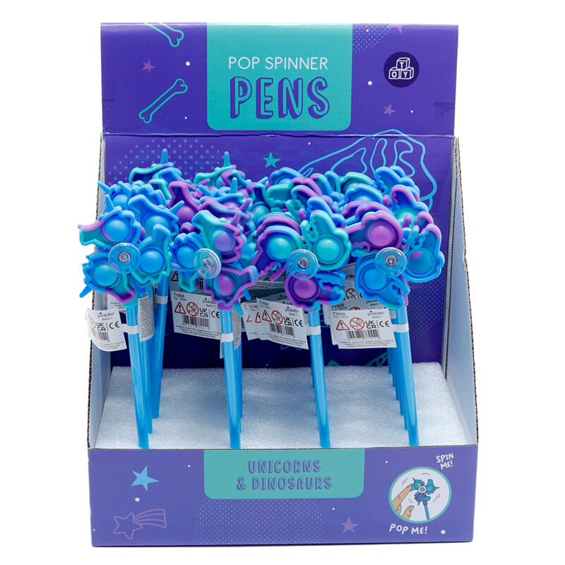 Fidget Spinner Pen - Dinosaur & Unicorn