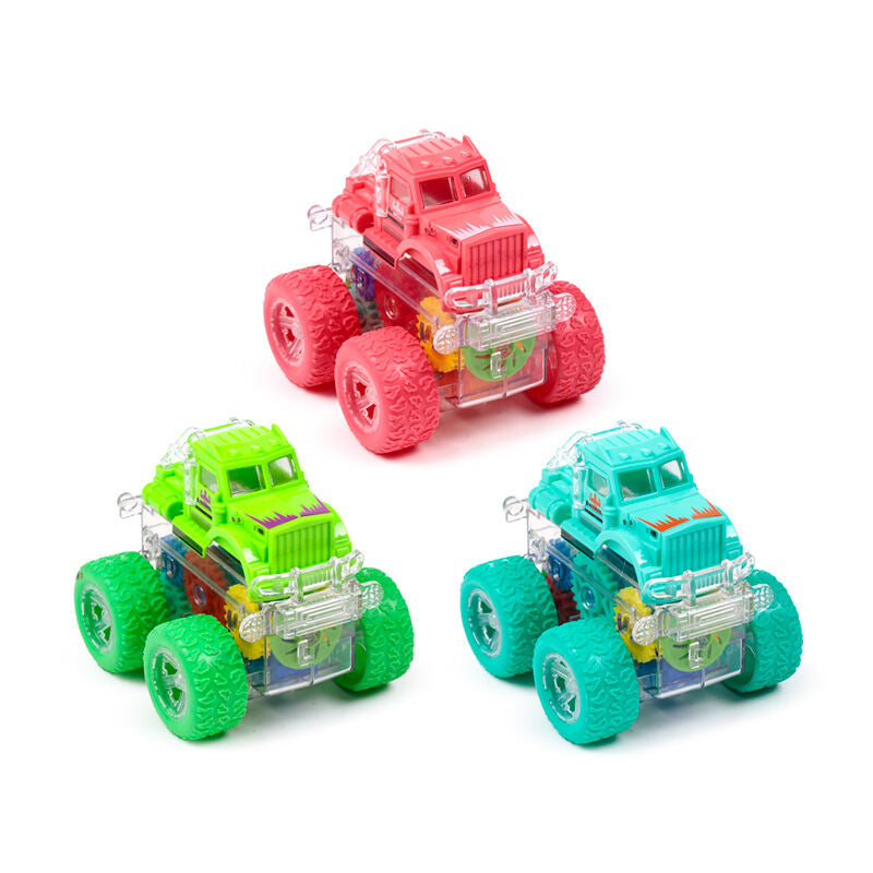 Kids Friction Action Toy - Stunt Tractor with Gears