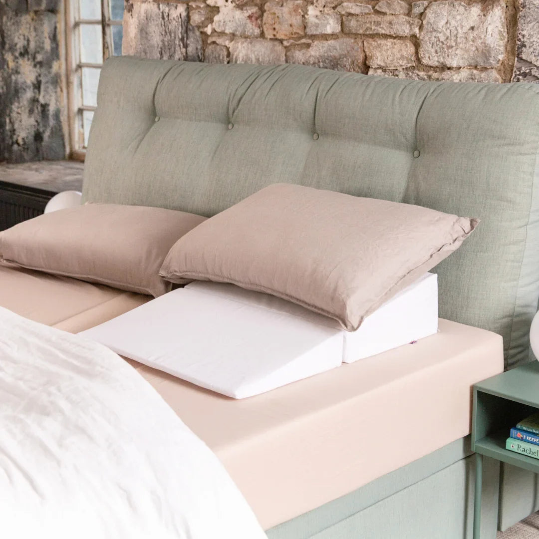 Journey in Comfort: Luxe Memory Foam Bed Wedge for Acid Reflux Relief - Complete with Travel Bag