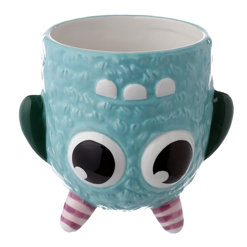 Novelty Upside Down Ceramic Mug - Blue Monstarz Monster
