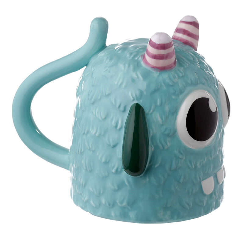 Novelty Upside Down Ceramic Mug - Blue Monstarz Monster
