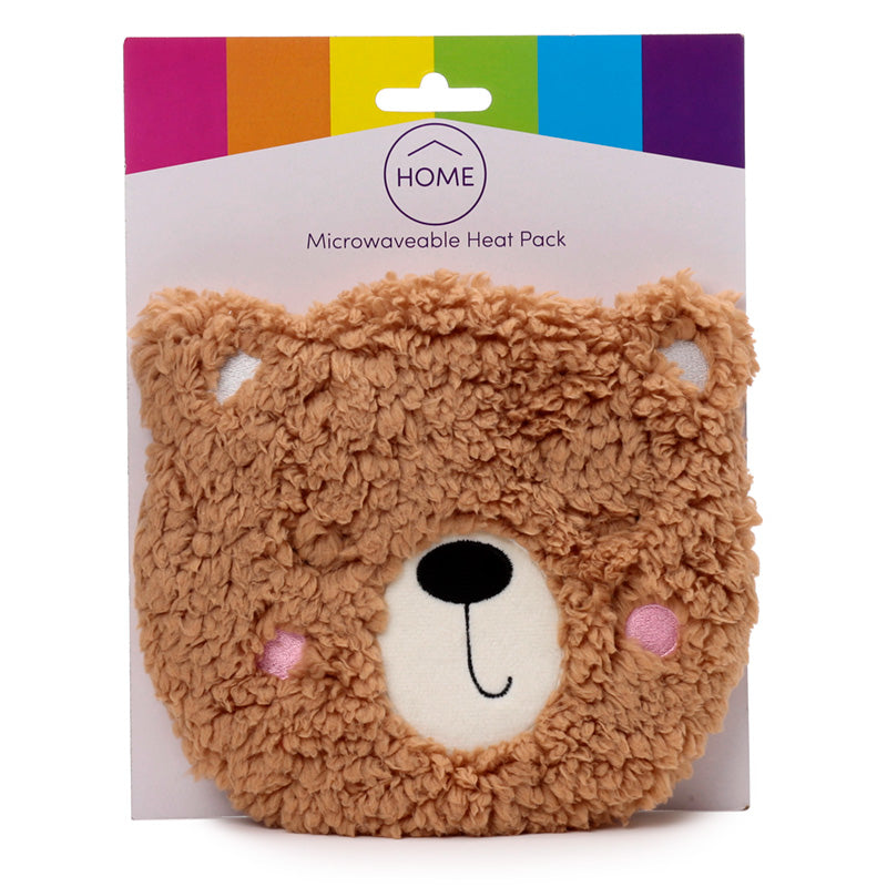 Microwavable Plush Round Wheat and Lavender Heat Pack - Teddy Bear