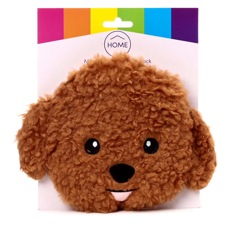 Microwavable Plush Lavender Heat Pack - Cavapoo Fluffy Dog Head
