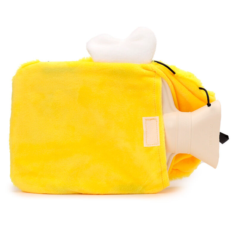 Hot Water Bottle with Plush Cover 650ml - Bumble Bee