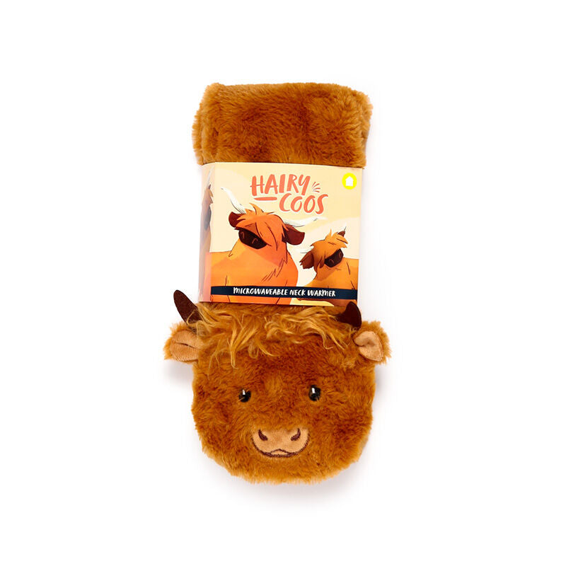 Microwavable Plush Neck Warmer Lavender Heat Pack - Highland Coo