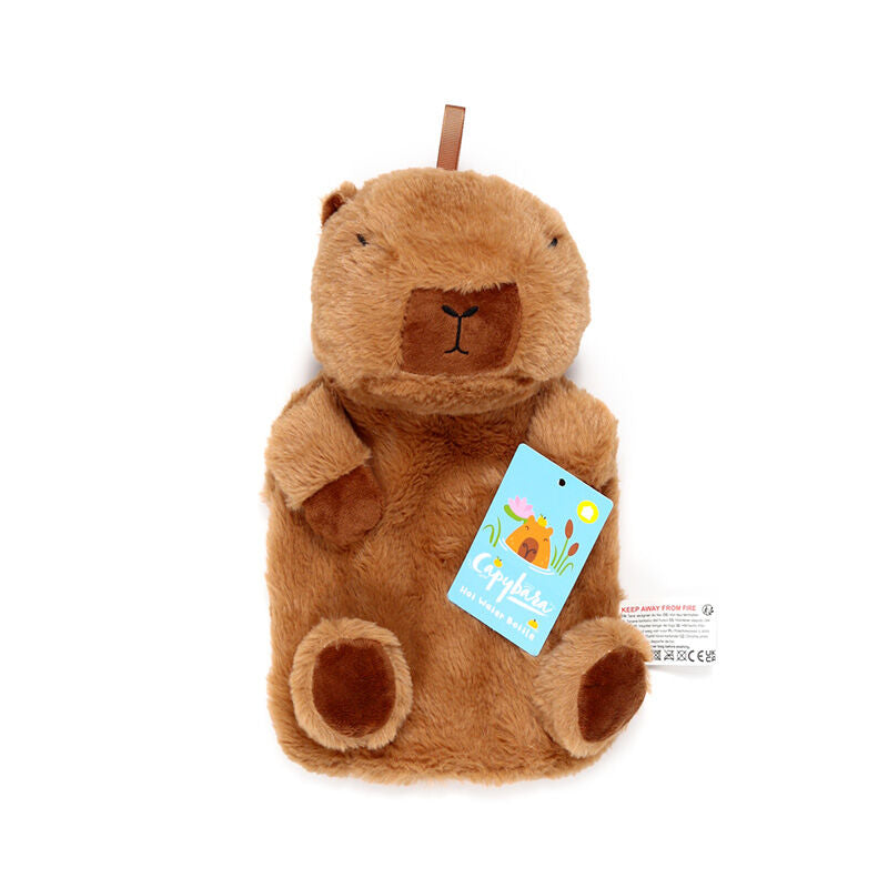 Hot Water Bottle with Plush Cover 650ml - Capybara