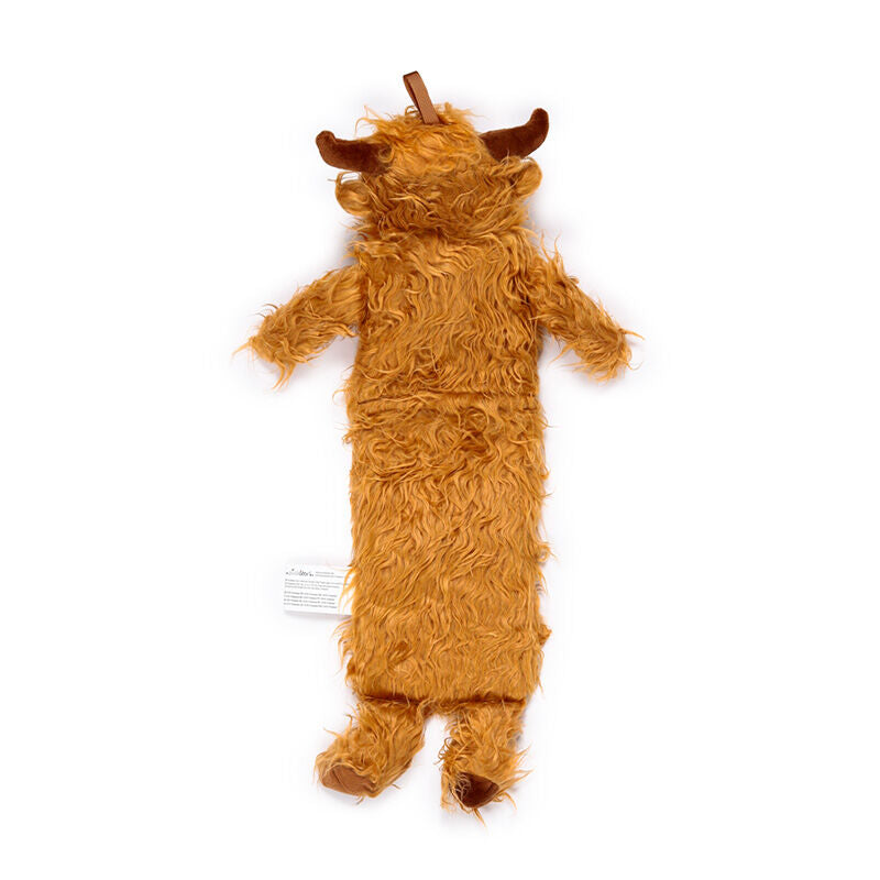 Hot Water Bottle with Plush Cover Long - Highland Coo