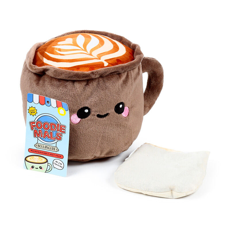 Microwavable Plush Lavender Heat Pack - Cappuccino Foodiemals
