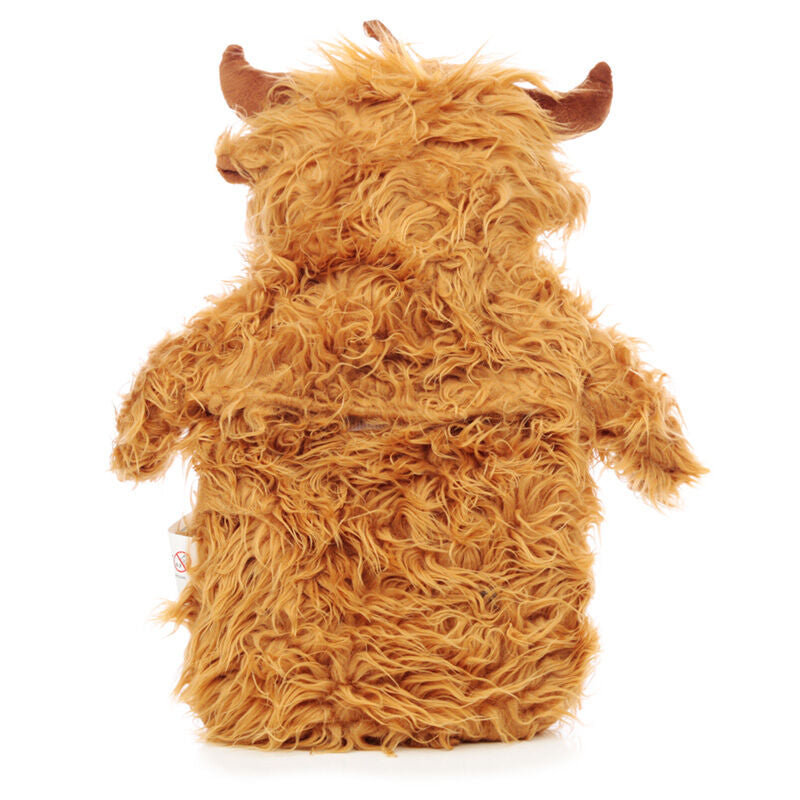 Hot Water Bottle with Plush Cover 650ml - Highland Coo