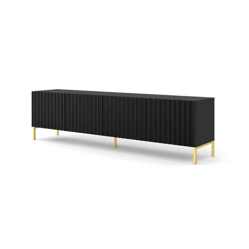 Wave TV Cabinet 200cm - Black / Living Room