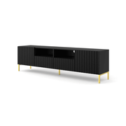 Wave TV Cabinet 200cm - Black / Living Room