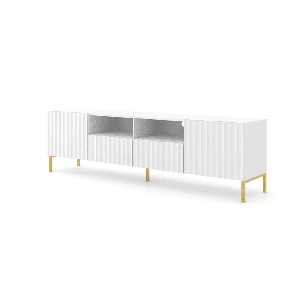 Wave TV Cabinet 200cm - White / Living Room