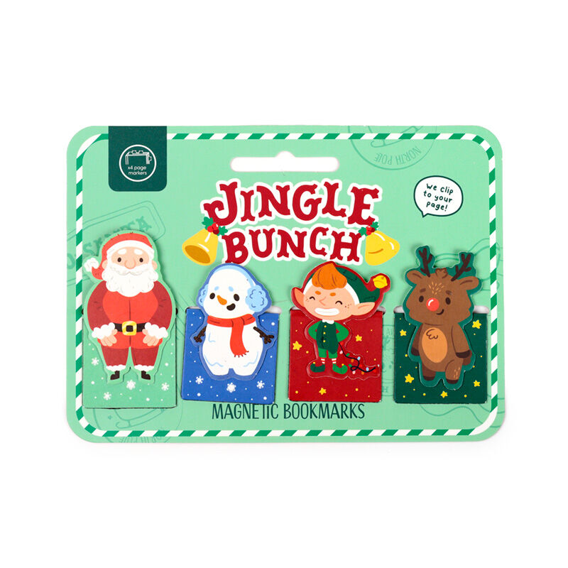 Magnetic Bookmark Set - Jingle Bunch Christmas