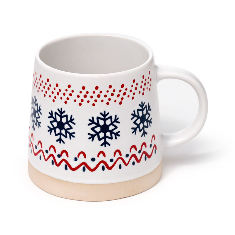 Stoneware Mug - Christmas Snowflake