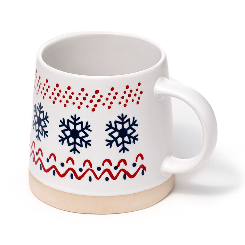 Stoneware Mug - Christmas Snowflake