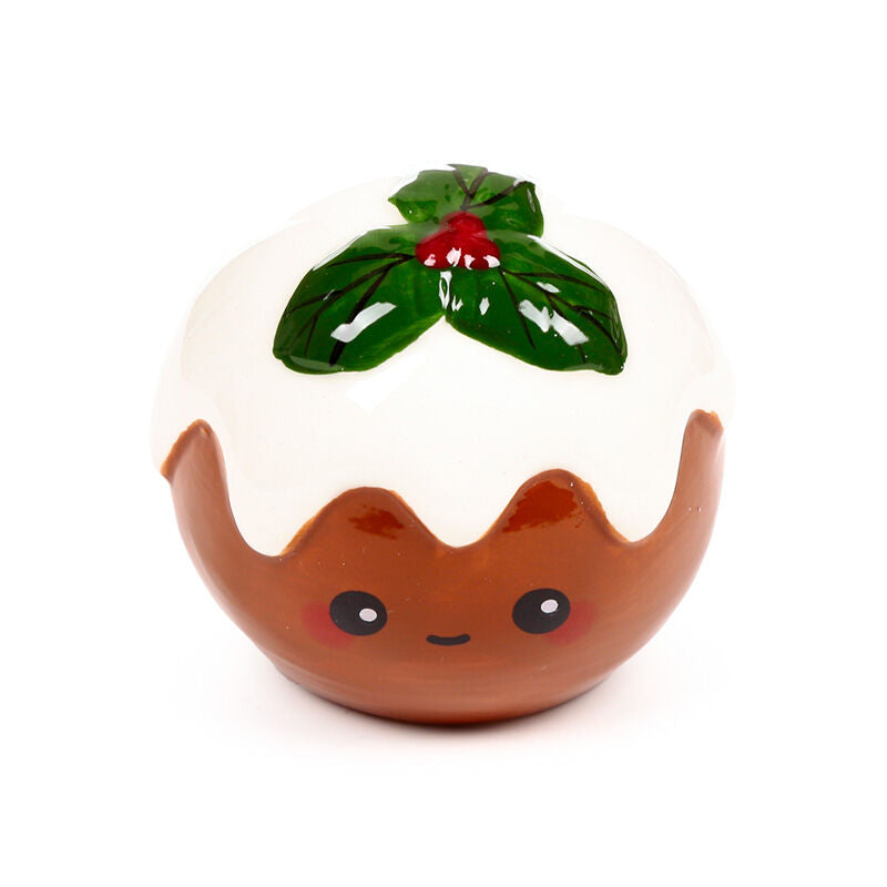 Ceramic Salt & Pepper Set - Foodiemals Christmas Pudding