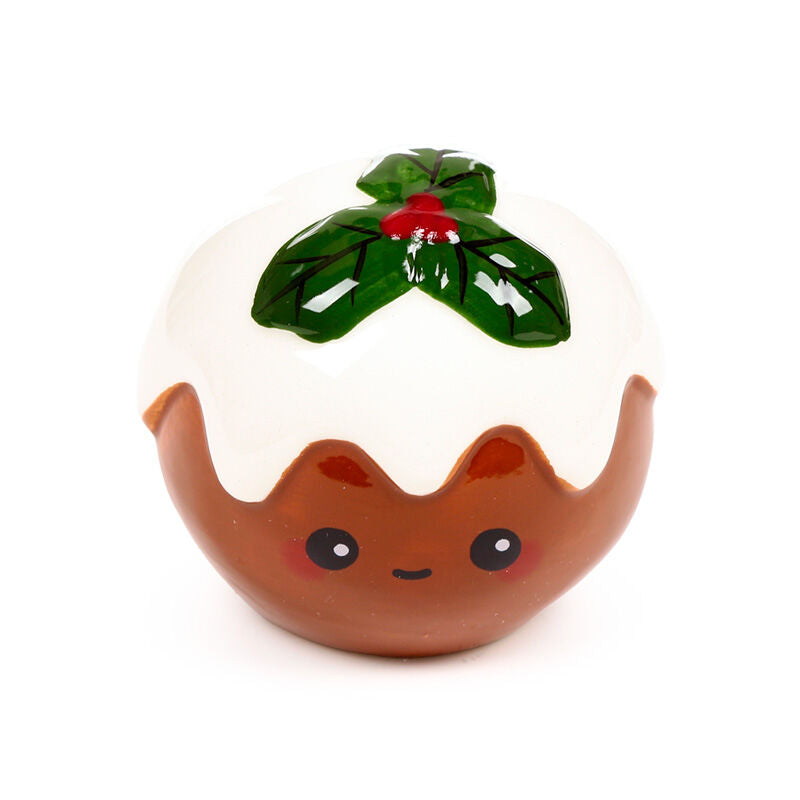 Ceramic Salt & Pepper Set - Foodiemals Christmas Pudding