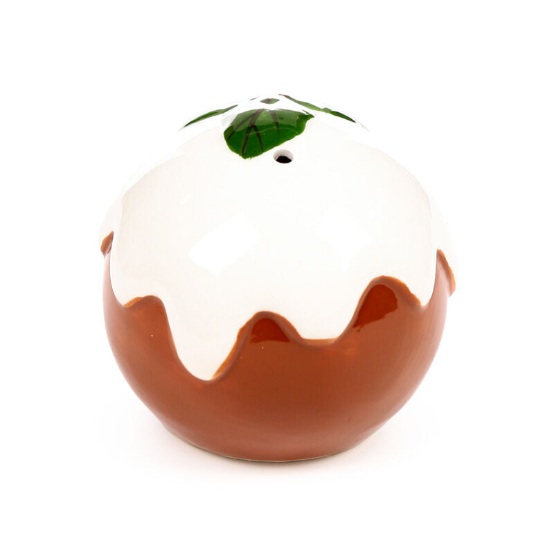 Ceramic Salt & Pepper Set - Foodiemals Christmas Pudding