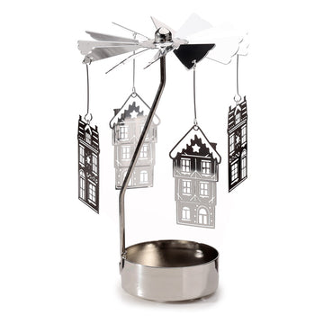 Spinning Tea Light Carousel Candle Holder - Christmas Baker Street