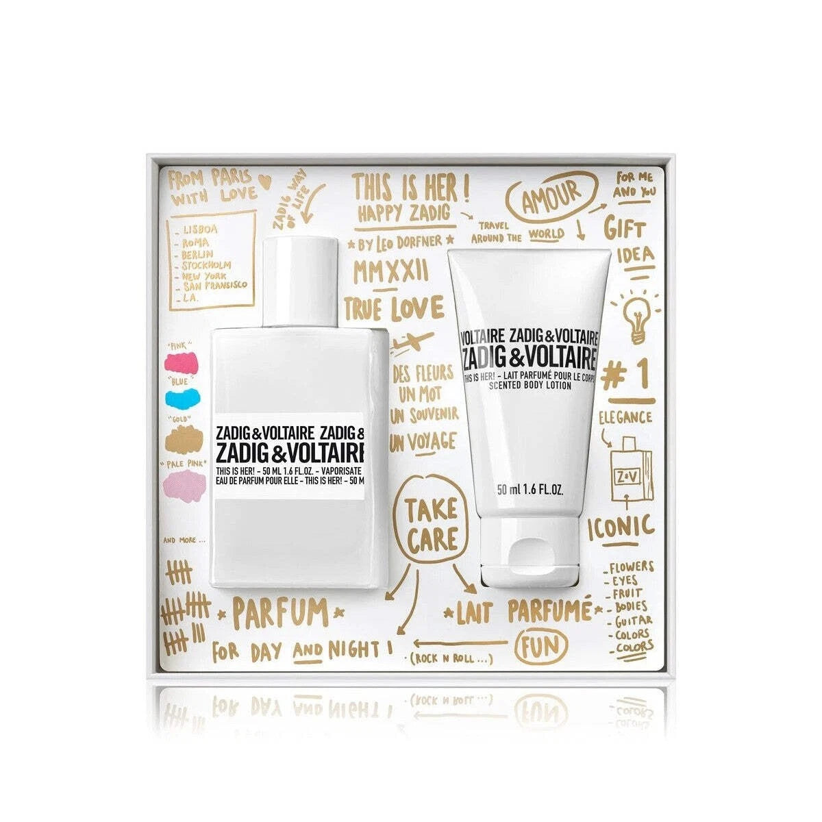 Zadig & Voltaire This is Her Gift Set 50ml EDP + 50ml Body Lotion