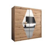 Boliwia Sliding Door Wardrobe 200cm - Oak Artisan