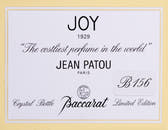 Jean Patou Joy Parfum Baccarat Edition Parfum 30ml Spray