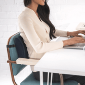 Compact Lumbar Support for Office Chair & Travel