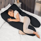 U Shaped Pregnancy Pillow UK Full Body Maternity Body Pillow Black