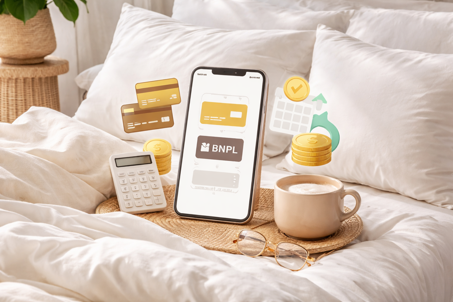 Flexible payments and buy now pay later shopping page payment info image.
