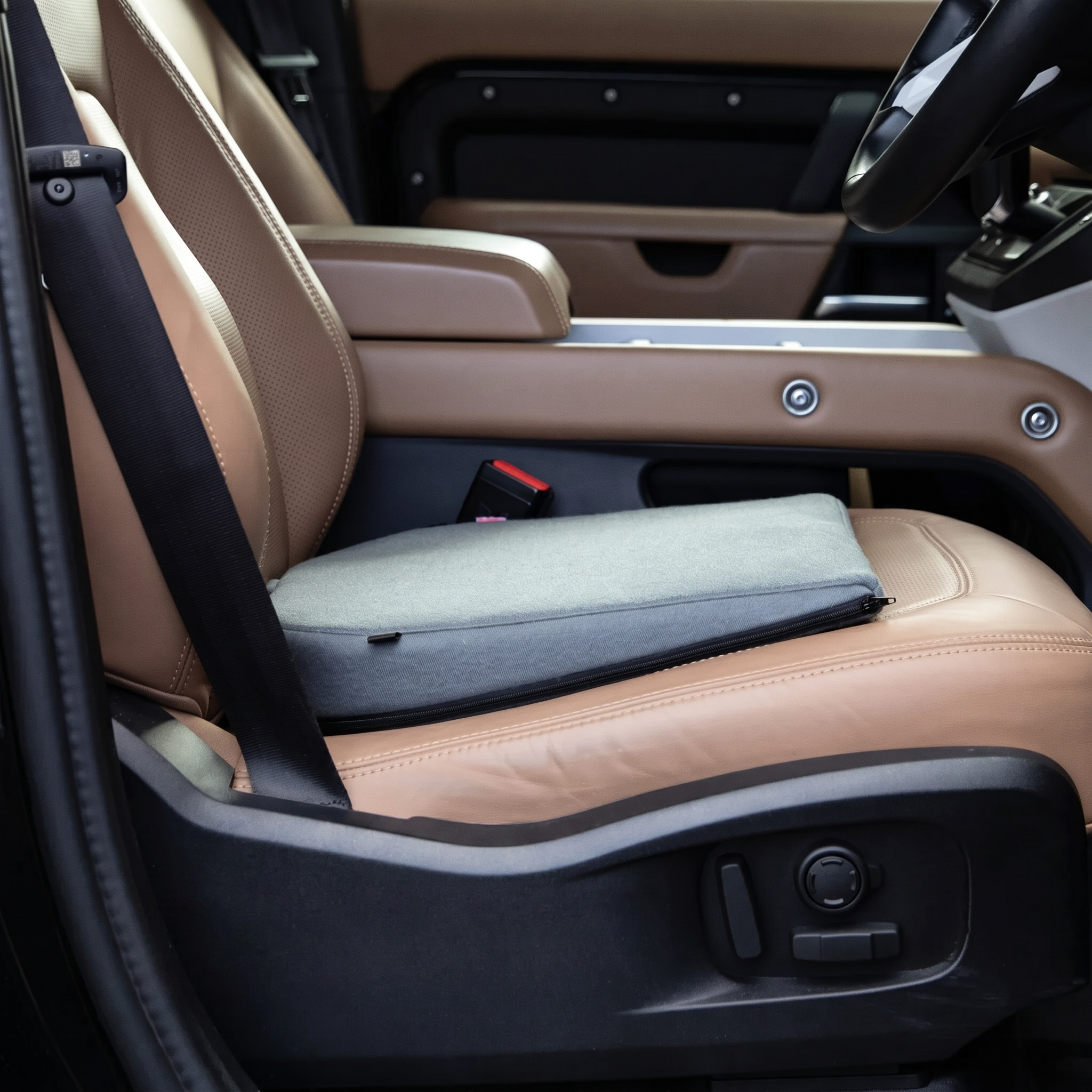 Seat Wedge Cushion for Car & Office Chair with Adjustable Strap