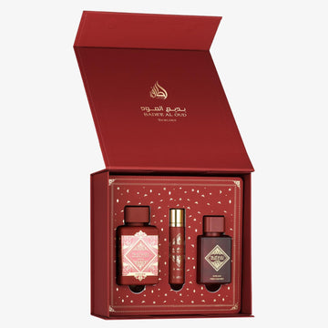Lattafa Perfumes Bade'e Al Oud Sublime Gift Set 100ml EDP + 200ml Perfumed Body Spray + 300ml Air Freshener