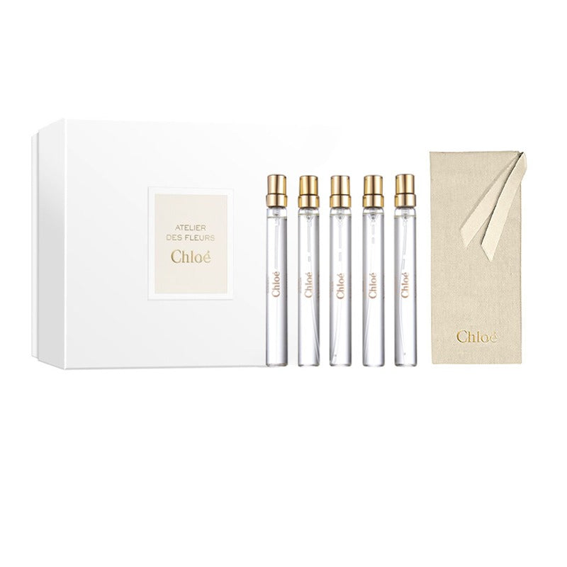 Chloe Atelier des Fleurs Gift Set 10ml Jasminum Sambac Eau de Parfum + 10ml Herba Mimosa Eau de Parfum + 10ml Magnolia Alba Eau de Parfum + 10ml Rosa Damanscena Eau de Parfum + 10ml Cedrus Eau de Parfum