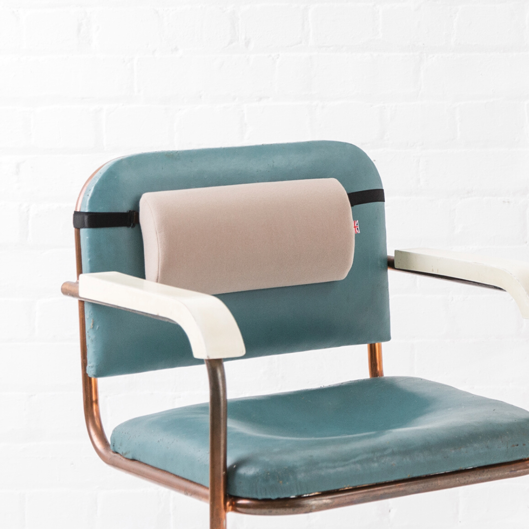 Customizable Comfort: Deluxe Lumbar Support Rolls in 4 & 5 Sizes - Now with Adjustable Strap! - D Shape / Black - Back