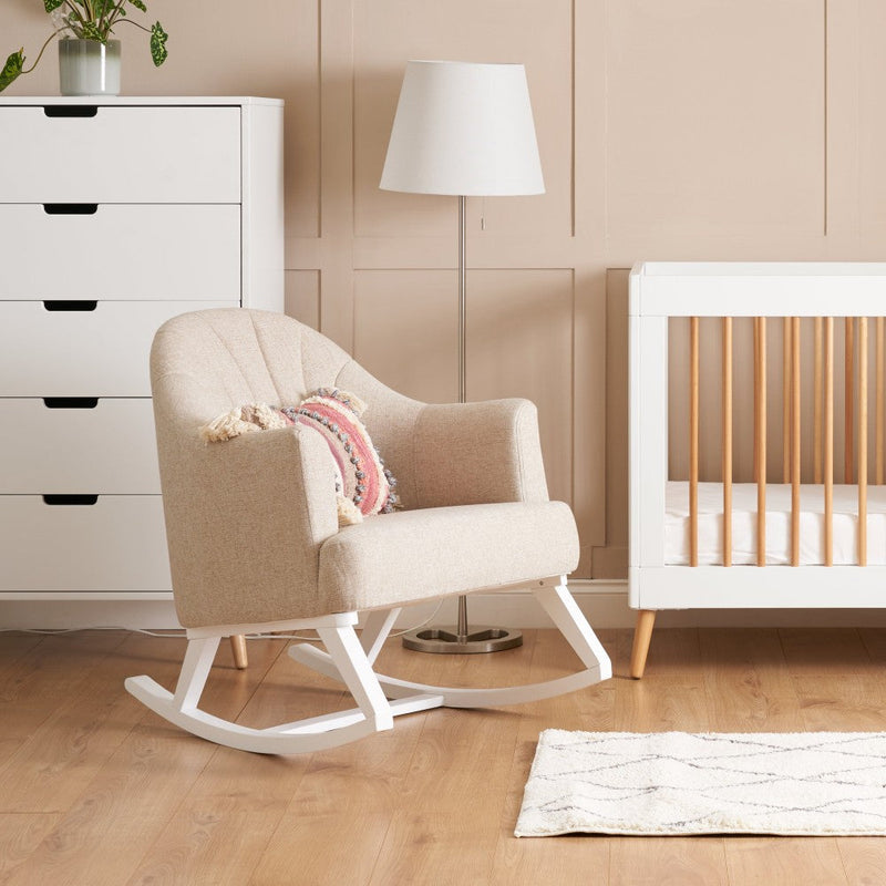 Round Back Nursery Rocking Chair – Oatmeal
