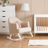 Round Back Nursery Rocking Chair – Oatmeal