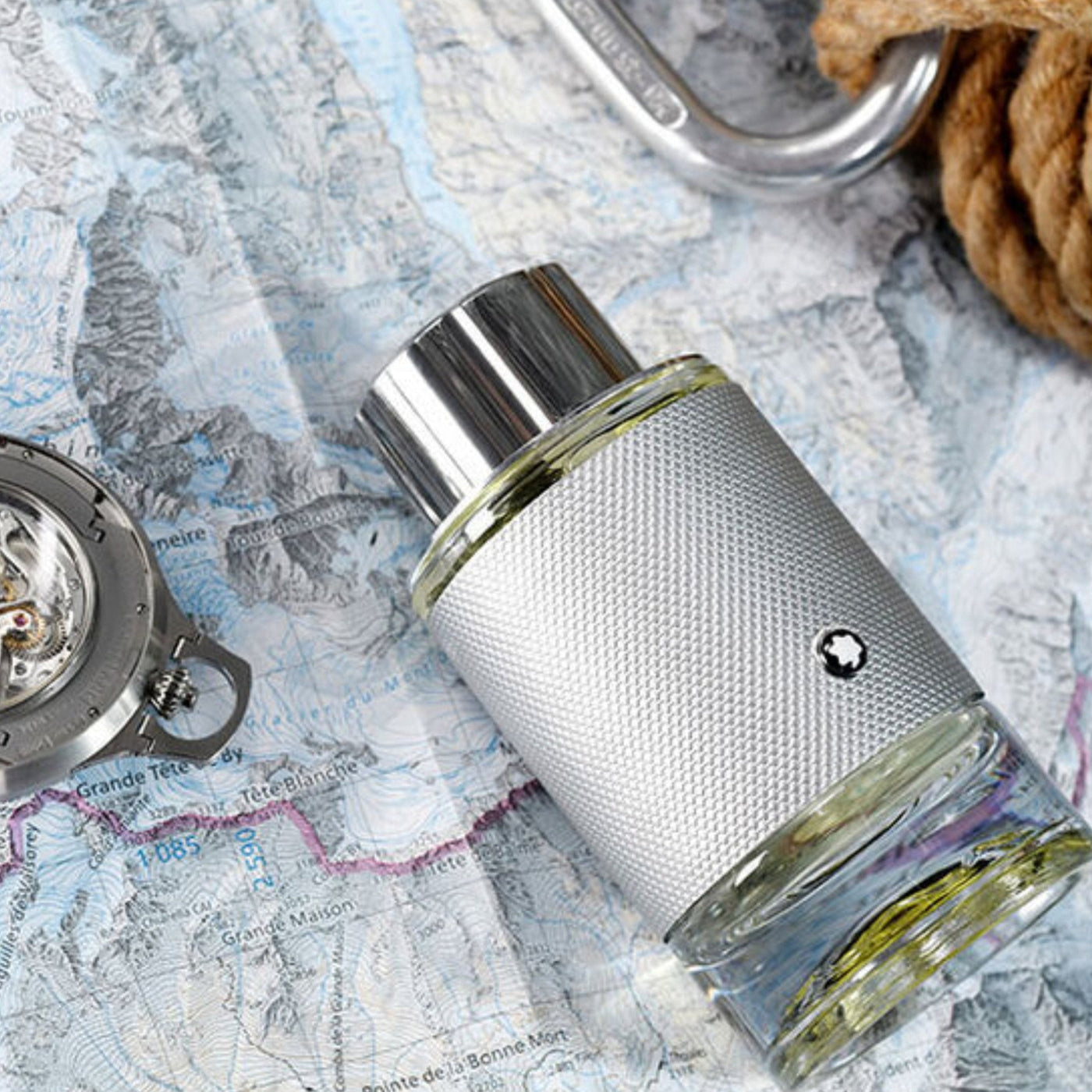 Mont Blanc Explorer Platinum Gift Set 100ml EDP + 100ml Shower Gel +2x 7.5ml EDP