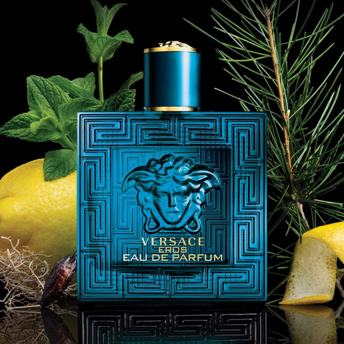 Versace Eros Gift Set 100ml EDP + 5ml EDP + 150ml Bath and Shower Gel