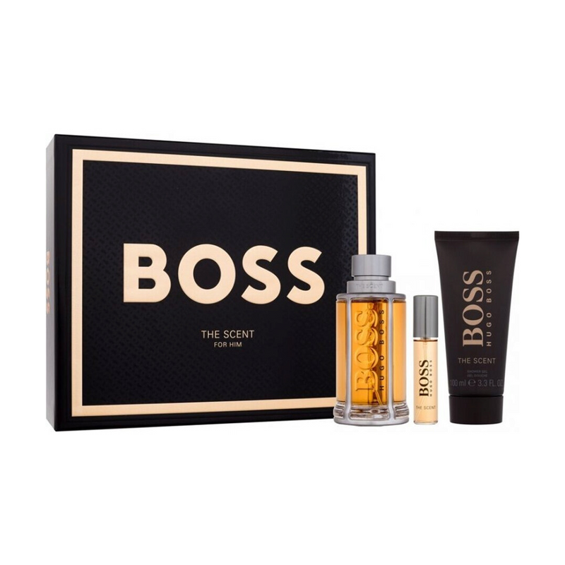 Hugo Boss Boss The Scent Gift Set 100ml EDT + 100ml Shower Gel + 10ml EDT Spray