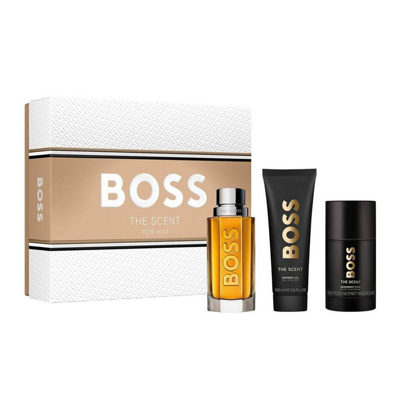 Hugo Boss Boss The Scent Gift Set 100ml EDT + 100ml Shower Gel + 75ml Deodorant Stick