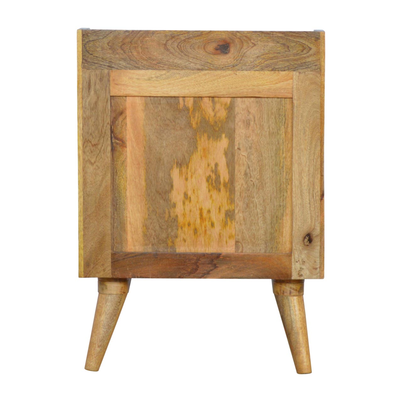 Pink Hand Painted Cut out Bedside Table | Hand-Painted Mango Wood