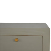 Cement Bedside with Open Slot Bedside Table