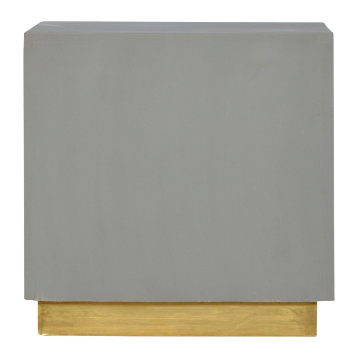 Sleek Cement Bedside Table