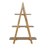 Ladder Style Open Display Unit Chest of Drawers | Oak Mango Wood
