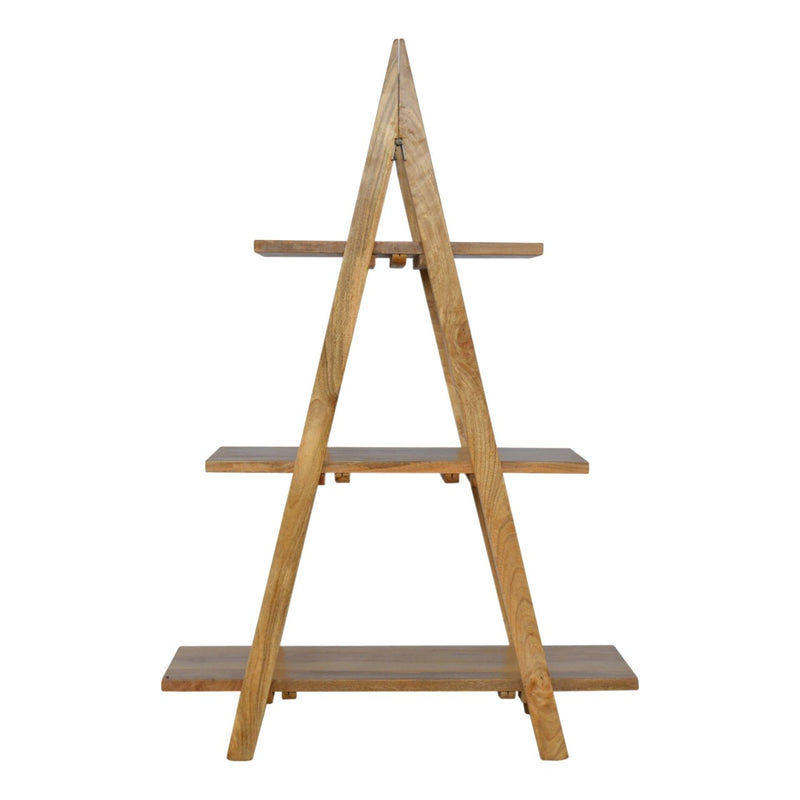 Ladder Style Open Display Unit Chest of Drawers | Oak Mango Wood