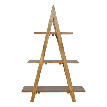 Ladder Style Open Display Unit Chest of Drawers | Oak Mango Wood