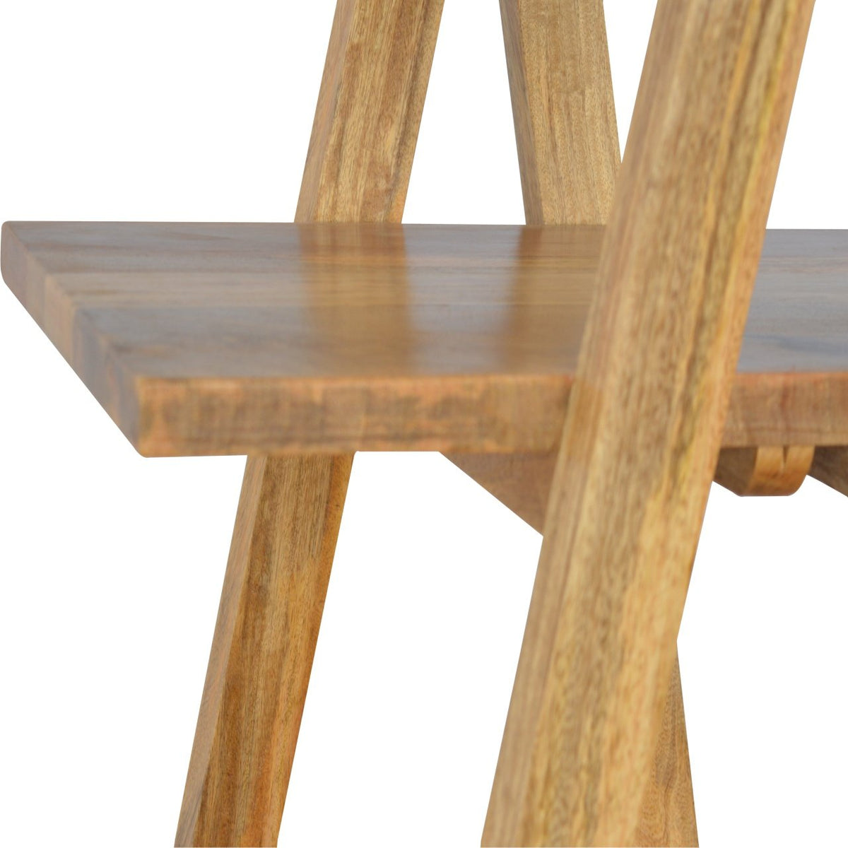 Ladder Style Open Display Unit Chest of Drawers | Oak Mango Wood